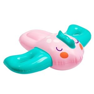 SwimSchool - Inflatable Pink Fish Pool Float, Kids Swimming Kickboard, Ages 5+